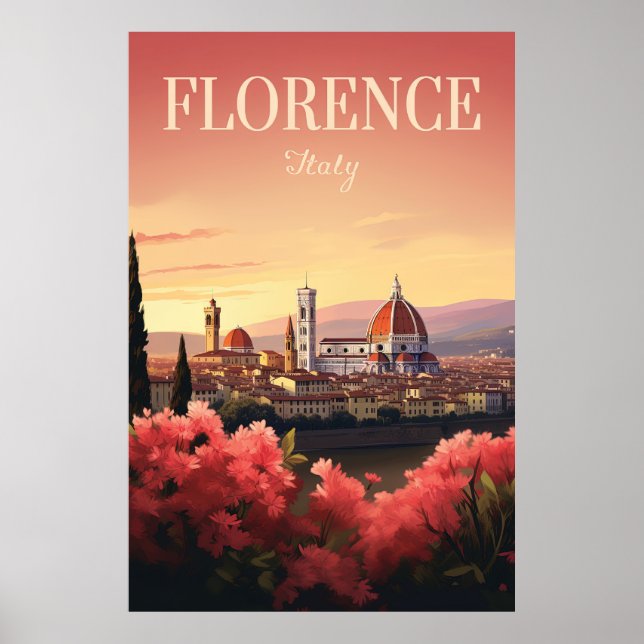 Póster Florencia, Italia, Viajes (Frente)
