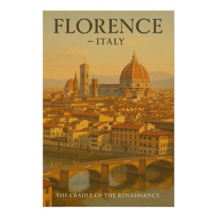 Póster Florencia — La cuna del Renacimiento
