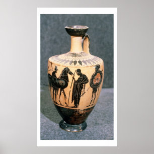 Póster florero atlántico de figuras negras, siglo V a. C.