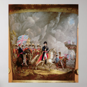 Póster Florero con la pintura de Wellington