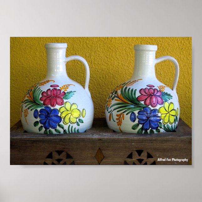 Póster Floreros Decorativos (Frente)
