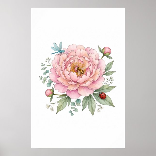 Póster flores  (Frente)
