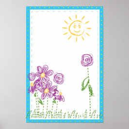 Póster Flores abstractas de primavera