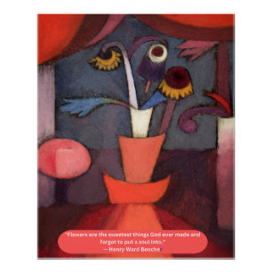 Póster Flores abstractas que hizo Dios