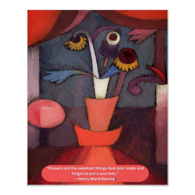 Póster Flores abstractas que hizo Dios (Anverso)