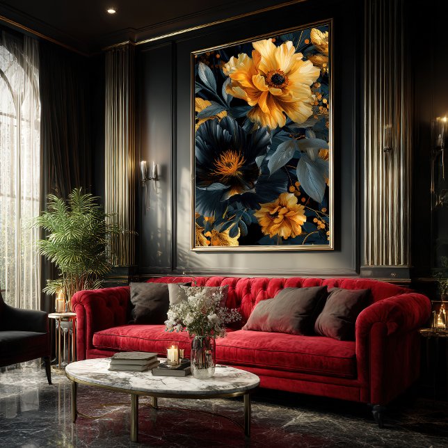 Póster Flores acuáticas doradas (Subido por el creador)