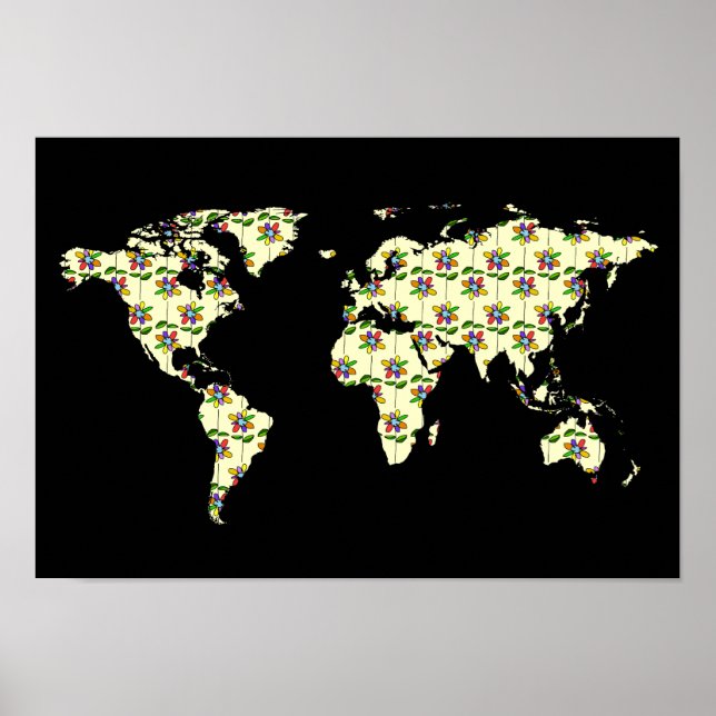 Póster flores al mundo (Frente)
