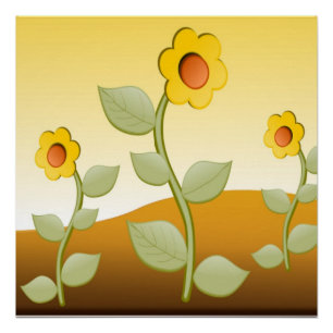 PÓSTER FLORES AMARILLOS