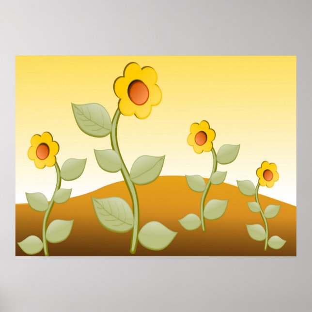 PÓSTER FLORES AMARILLOS (Frente)