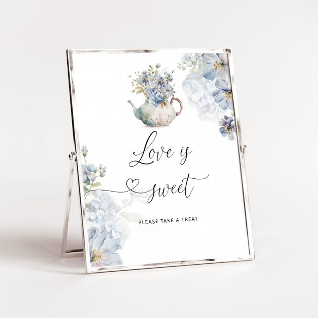 Póster Flores azules silvestres El amor es dulce, toma un (Subido por el creador)