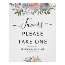 flores azules y ruidosas firma Favor