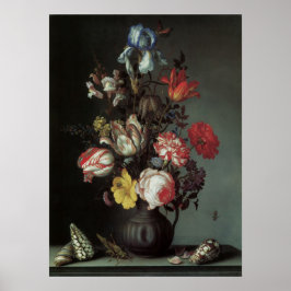 Póster Flores barrocas vintage de Balthasar van der Ast