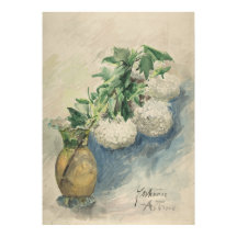 Flores blancas en una bolsa de Zacharie Astruc