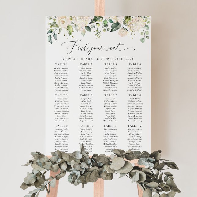 Póster Flores Blancas, Flores Crema, Boho, Gráfico de Asi (Subido por el creador)