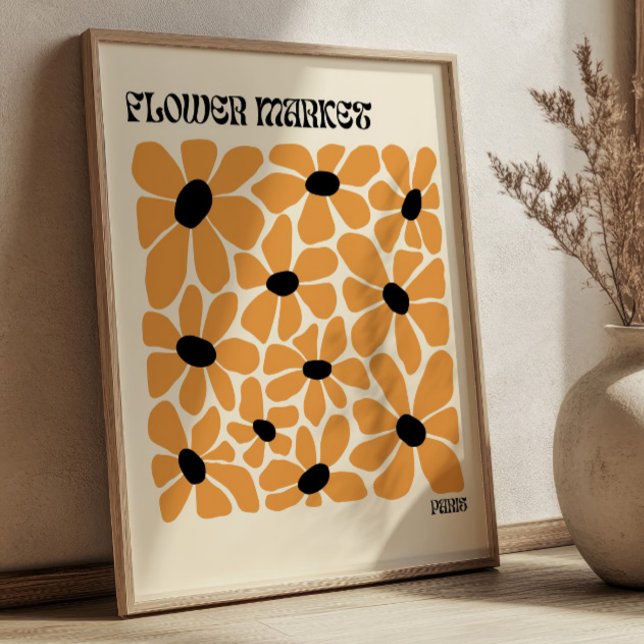 Póster Flores Boho París Mercado de Flores Moderno Minima (Subido por el creador)