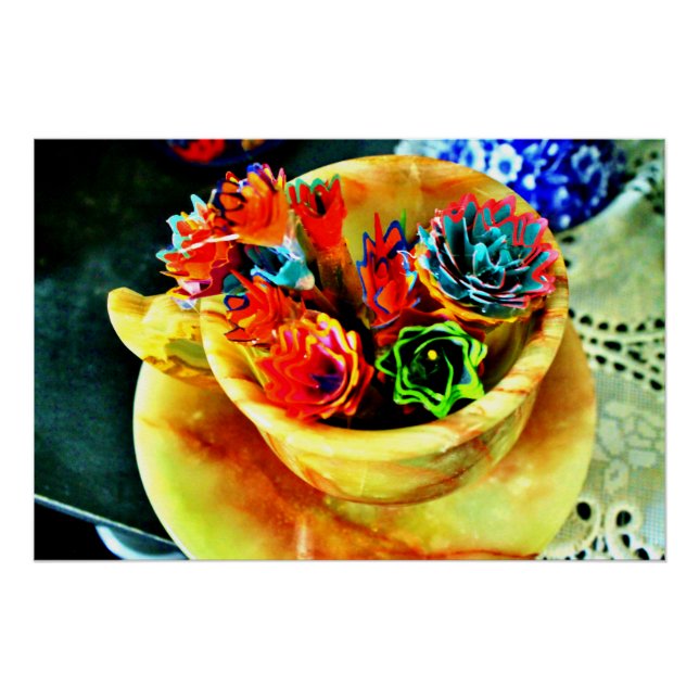 Póster Flores Brillantes (Anverso)