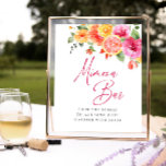 Póster Flores Brillantes Citrus Floral Bridal Mimosa Bar<br><div class="desc">Para una mayor personalización, haga clic en "Personalizar esta plantilla" y, a continuación, en "Editar usando la herramienta de diseño". Estiloso editable fácil de usar plantillas de boda, más artículos disponibles en la tienda (invitaciones, rsvp, tarjetas de agradecimiento, papel y decoración). Si necesita ayuda o elementos coincidentes, por favor contáctame....</div>