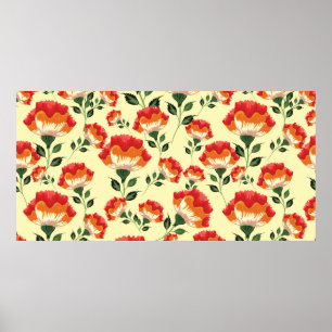 Póster Flores coloridas sin soldadura