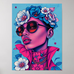 Póster flores de África para mujeres