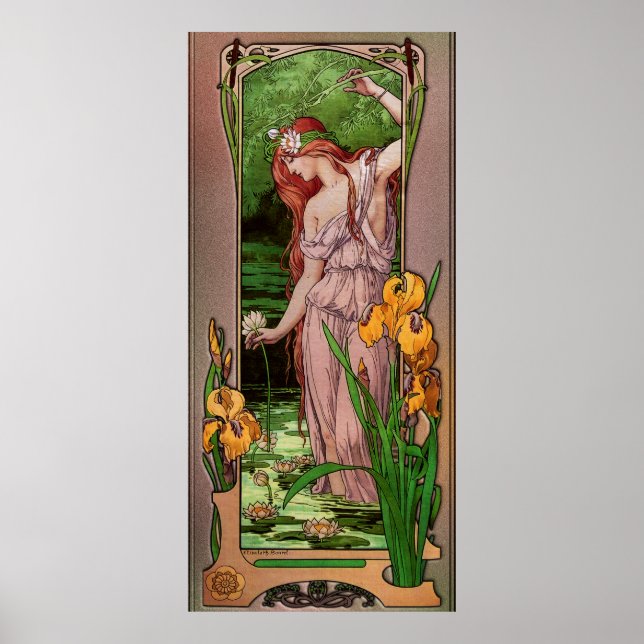 Póster Flores de agua por Élisabeth Sonrel (Frente)