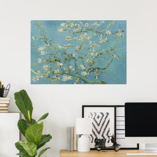 Póster Flores de almendra por Vincent van Gogh