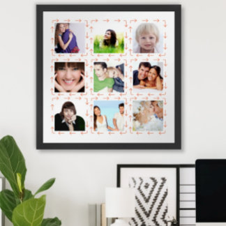 Póster Flores de aventura familiar de vacaciones Foto Ins