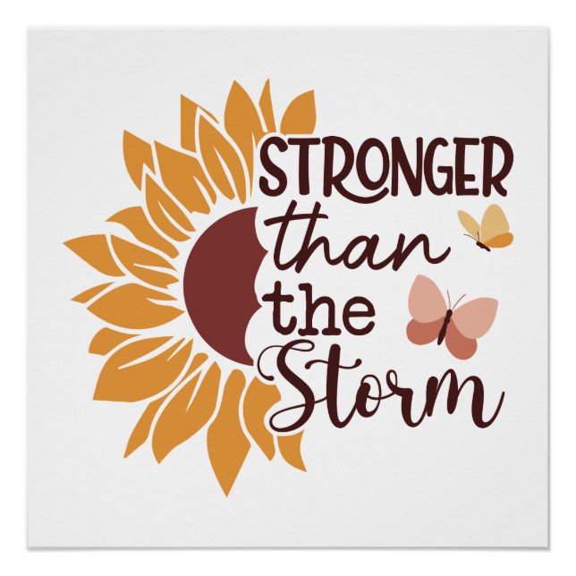 Póster Flores de Boho Flores silvestres Biblia Verse (Anverso)