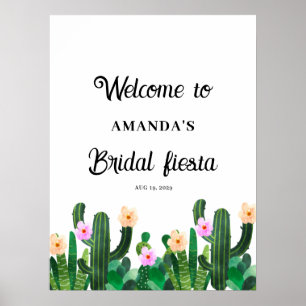 Póster Flores de cactus  Bridal Fiesta 