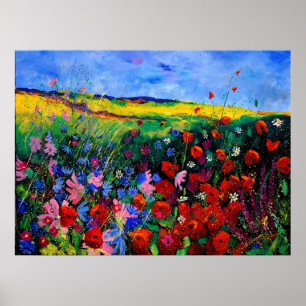 Póster flores de campo 68