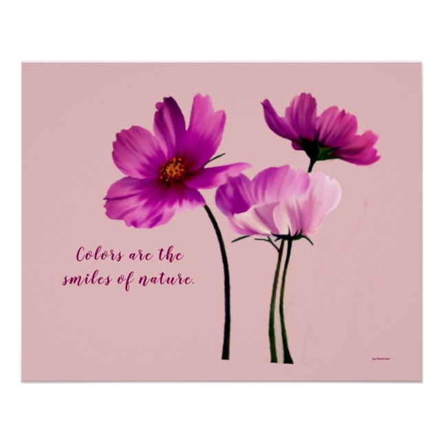 Póster Flores de cartel (Anverso)