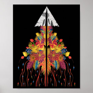 Póster Flores de caza de punta de flecha abandonan a las 