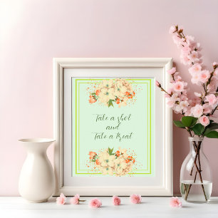 Póster Flores de cerezo rosado, Boda recibe una inyección