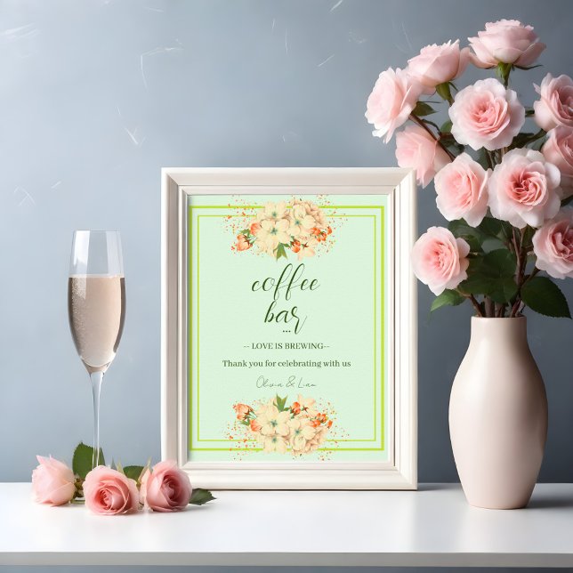 Póster Flores de cerezo rosado, Café Boda (Subido por el creador)