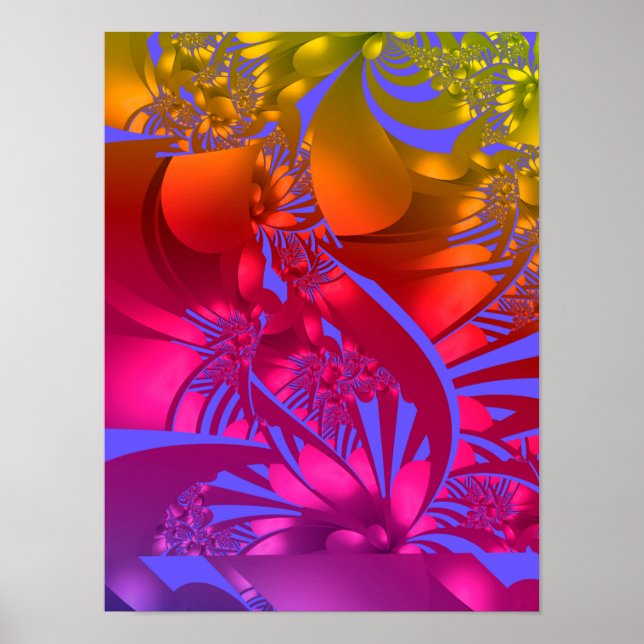 Póster Flores de Chakra (Frente)
