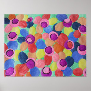 Póster Flores de color dulce