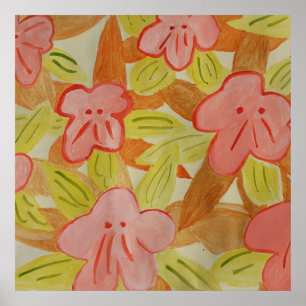 Póster Flores de color otoño