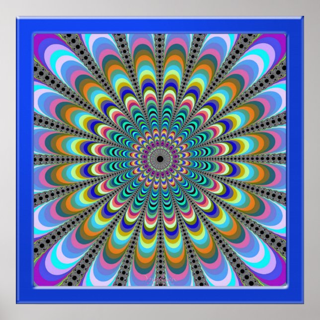 Póster Flores de colores (Frente)