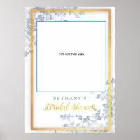 Flores de cristal Booth de foto cortado con ducha 