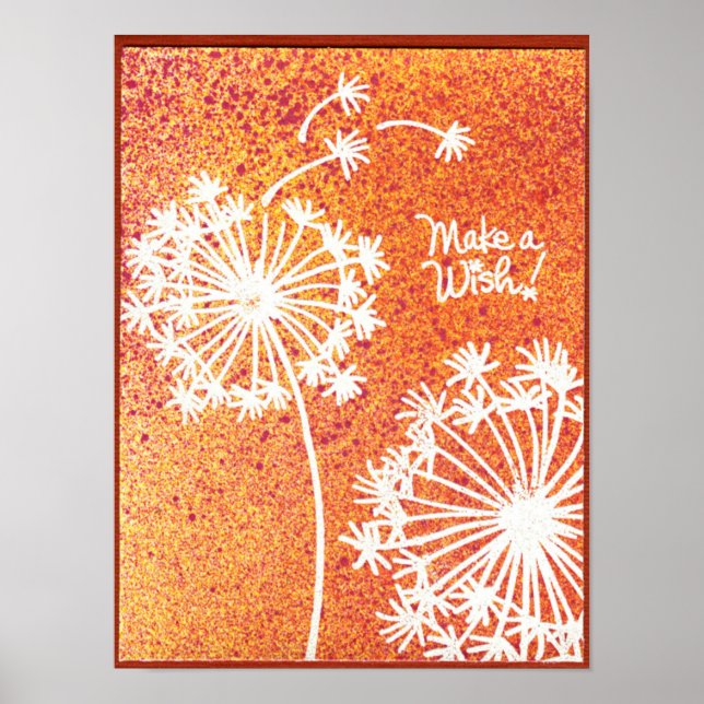 Póster Flores de Dandelion Wish poster (Frente)
