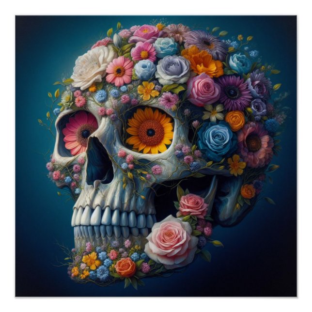 Póster Flores de decadencia (Anverso)