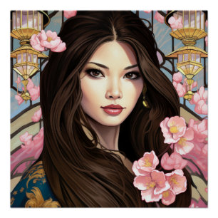 Póster Flores de elegancia