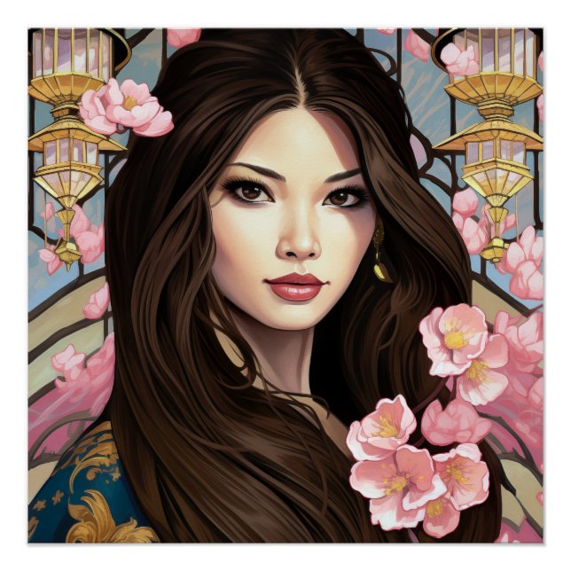 Póster Flores de elegancia (Anverso)