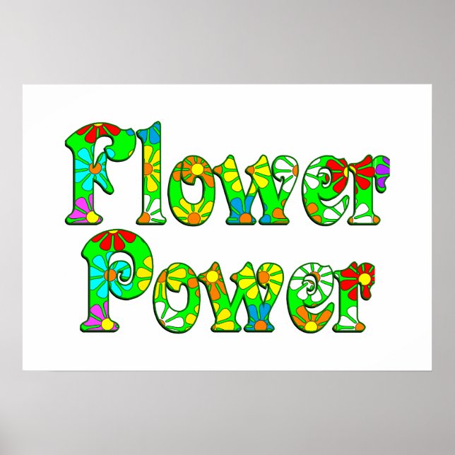 Póster Flores de energía de flores (Frente)
