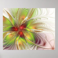 Flores de fantasía fractal blandas y tendientes