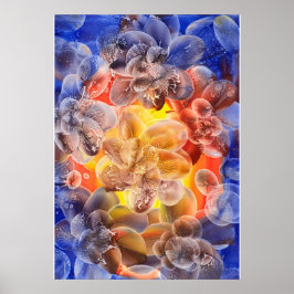 Póster Flores de Gouache Pintadas a Mano Galardonadas