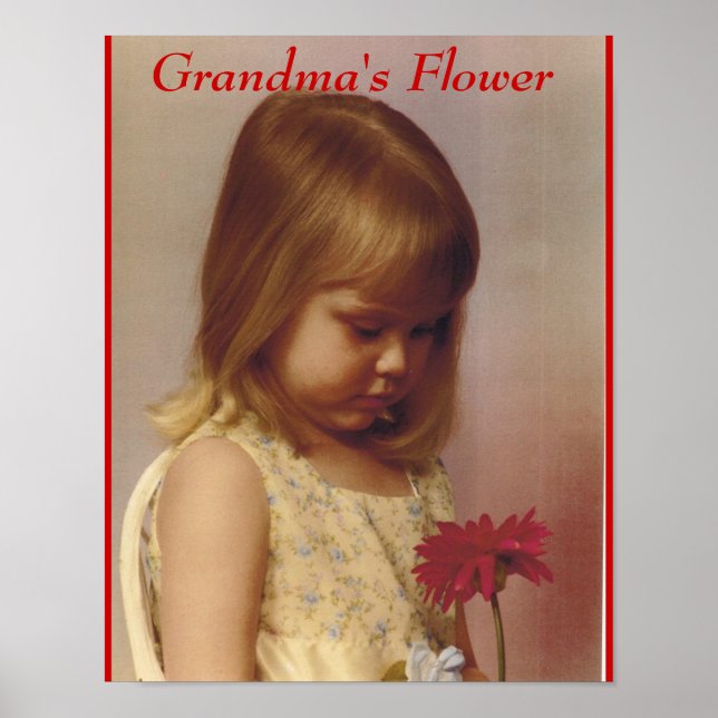 PÓSTER FLORES DE GRANDMA (Frente)