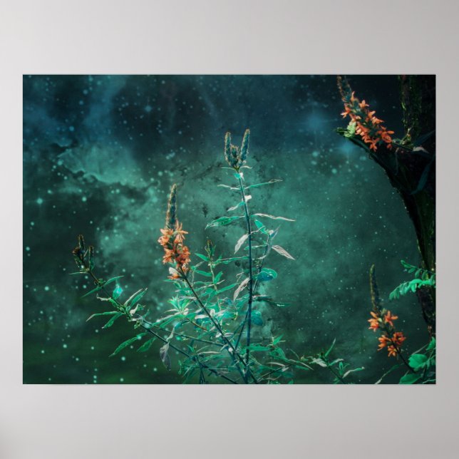 Póster Flores de hadas en la luna de jade (Frente)