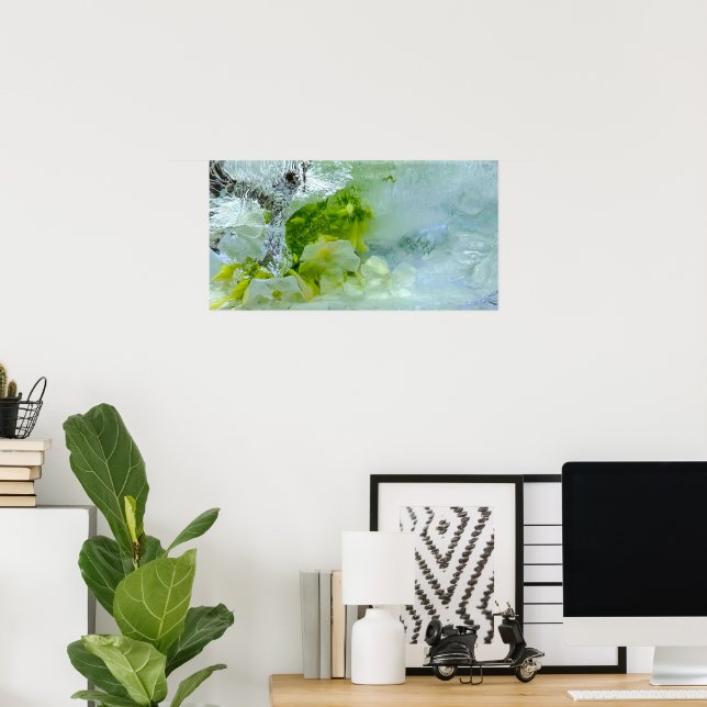 Póster Flores de hielo, (Oficina en casa)