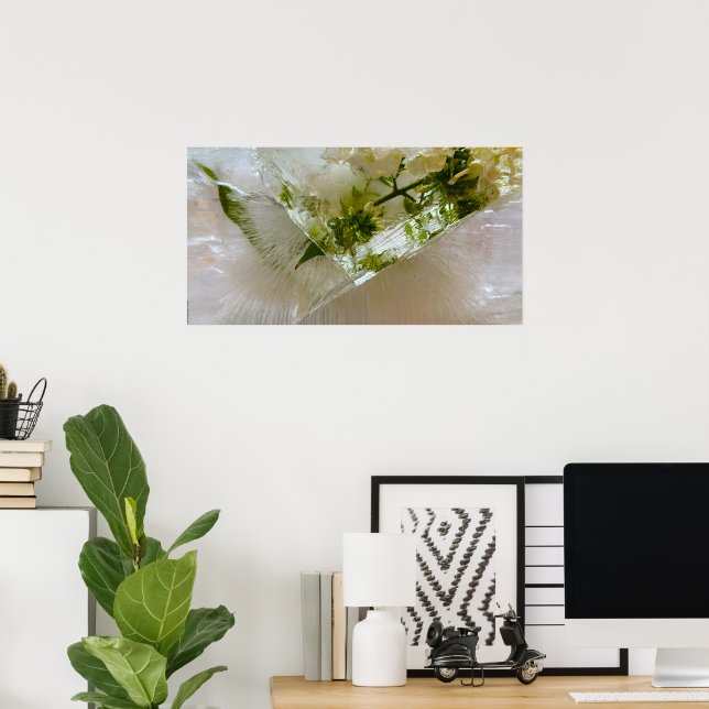 Póster Flores de hielo, (Oficina en casa)