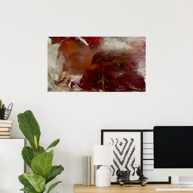 Póster Flores de hielo, (Oficina en casa)